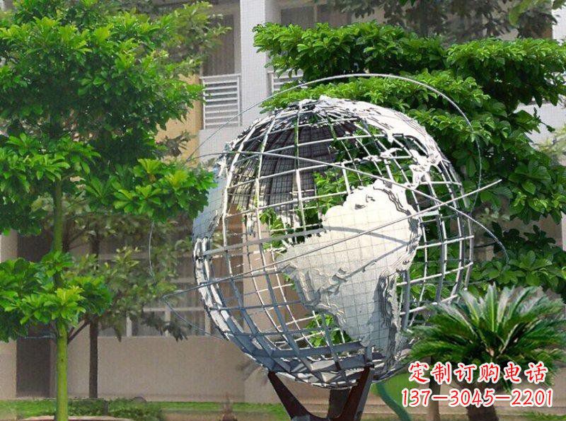 烟台精美装饰的不锈钢地球雕塑