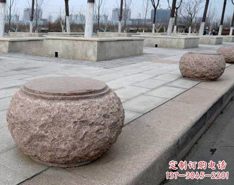 烟台灯笼型公园广场装饰石球