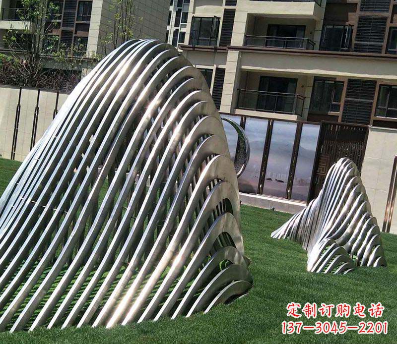 烟台不锈钢假山雕塑——电镀之美
