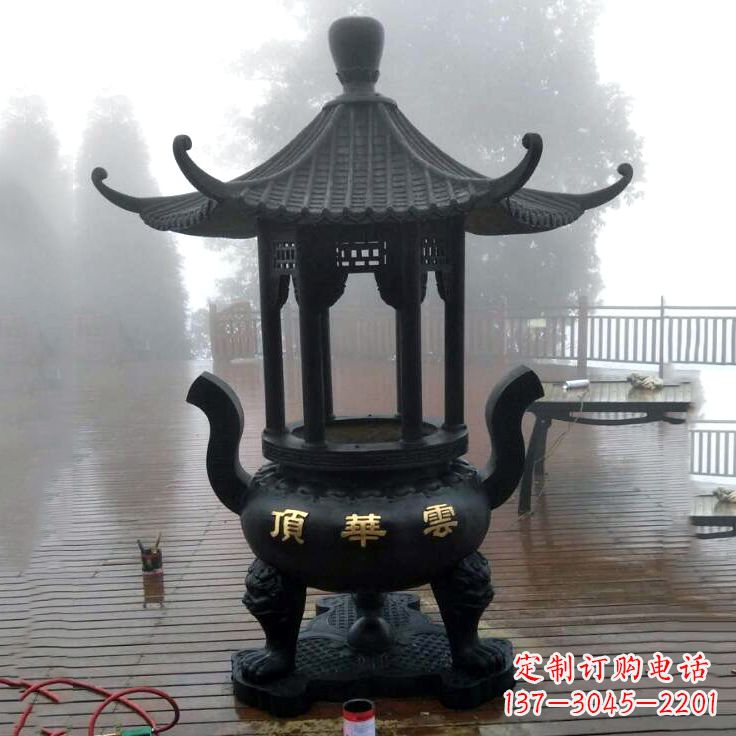 烟台精美青铜香炉雕塑