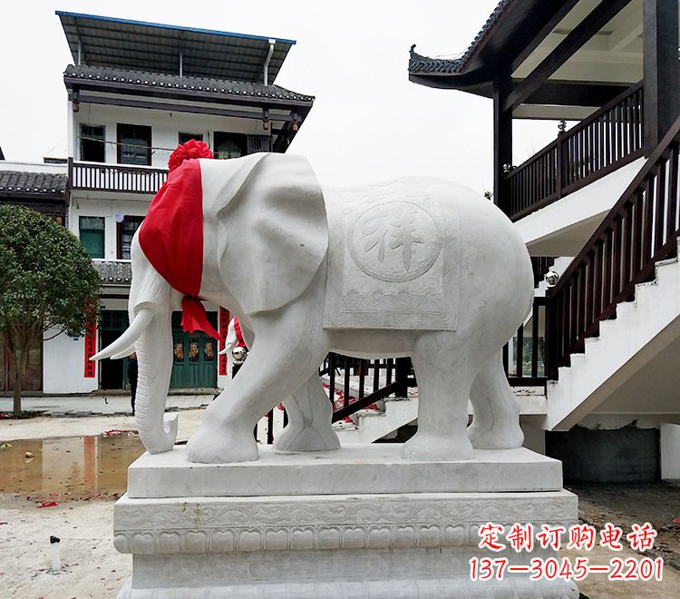 烟台精致大象雕塑