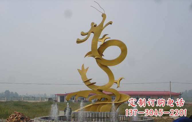 烟台不锈钢龙雕塑,激发热血活力