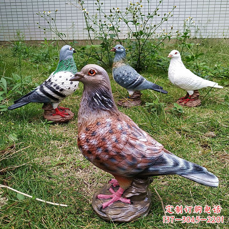烟台雕塑和平鸽图片