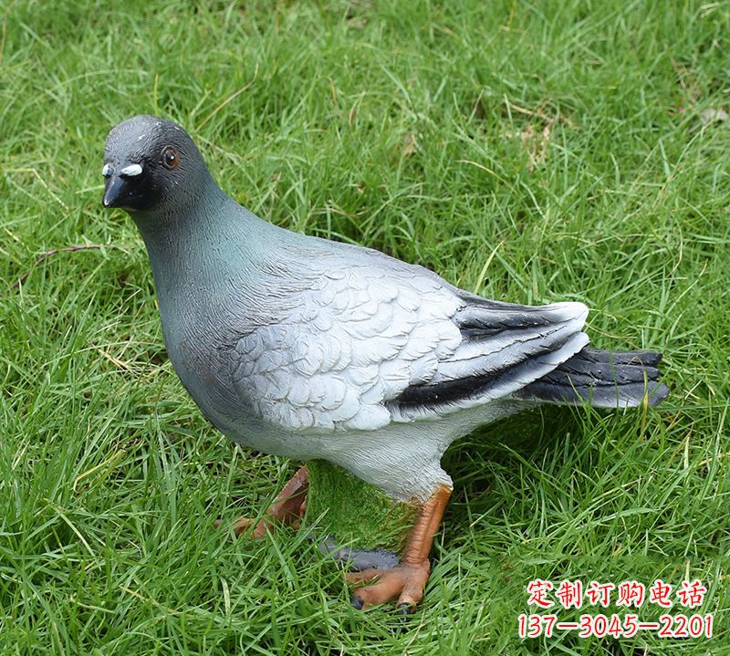烟台雕塑和平鸽少女