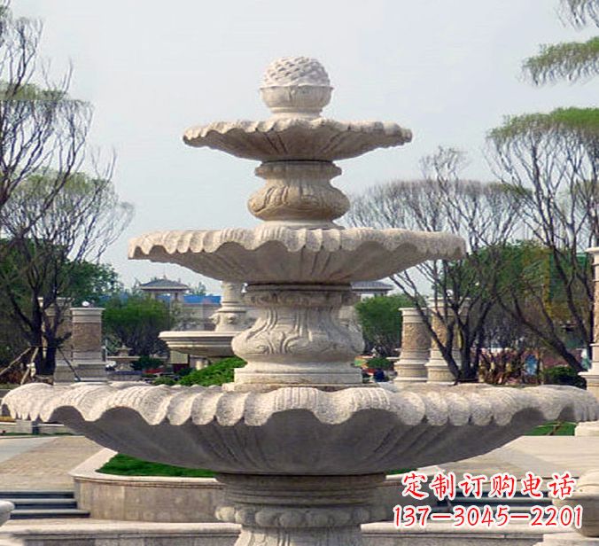 烟台狮子头花钵雕塑