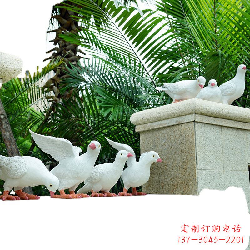 烟台精美纯铜鸽子雕塑
