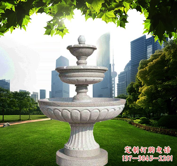 烟台跌水盆石喷泉雕塑