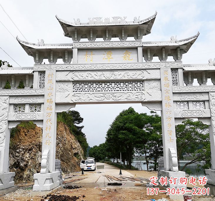 烟台东夏侯石牌坊雕塑专业的定制雕塑制作商