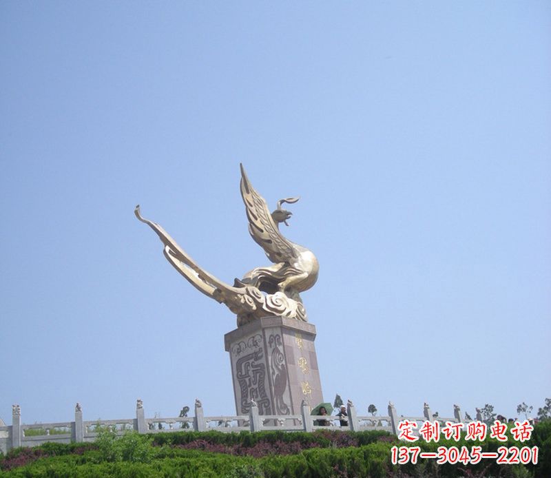 烟台动物凤凰铜雕