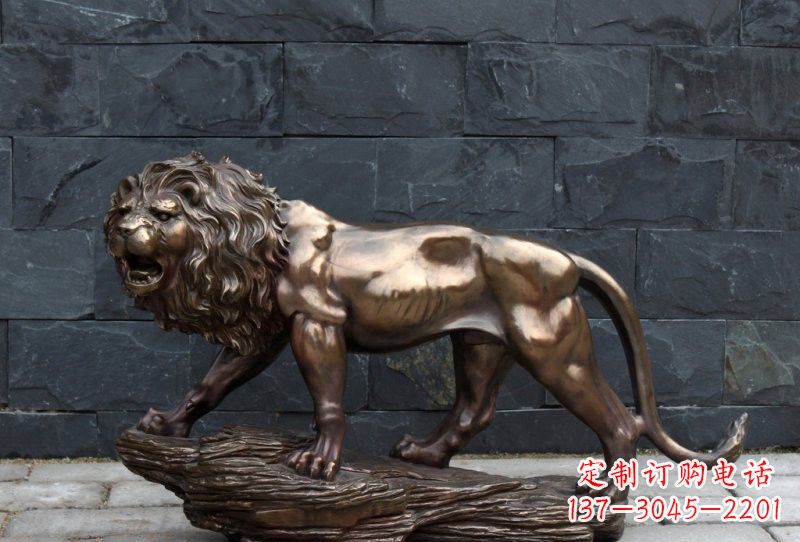 烟台动物铜雕狮子
