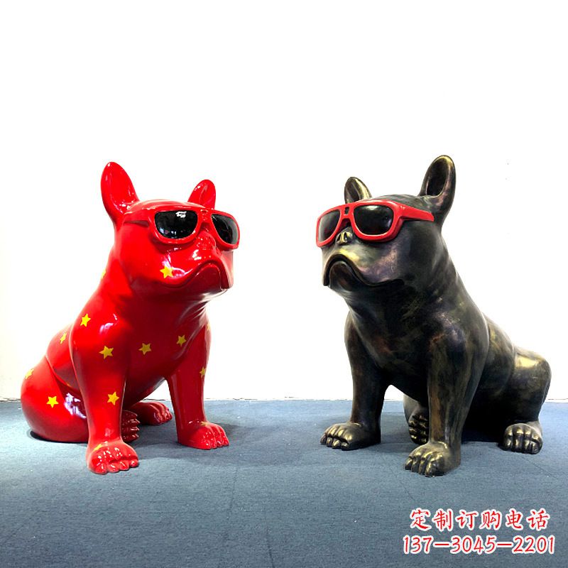 烟台斗牛犬雕塑摆件