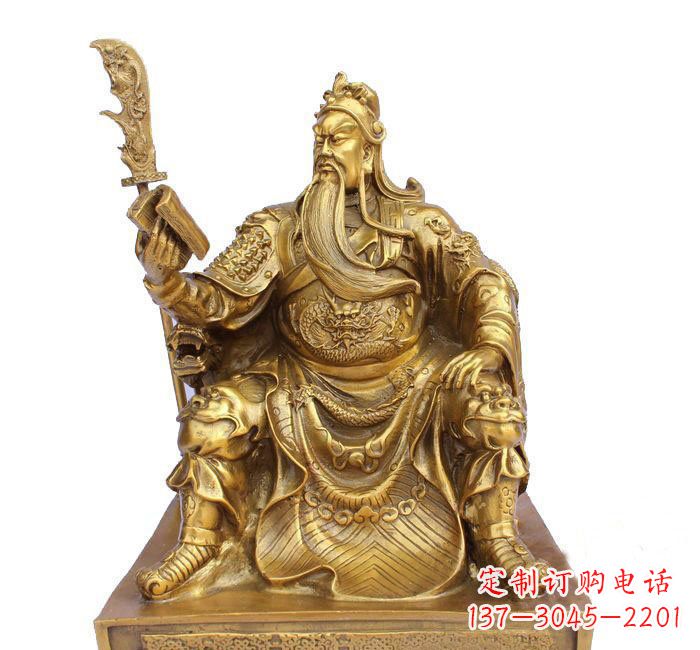 烟台精美关公铜雕
