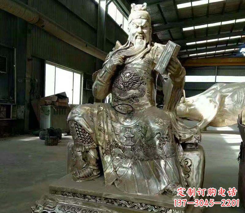 烟台精美关公铜雕