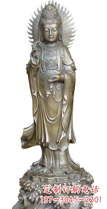 烟台渡海观音铜雕塑,定制专属你的福缘