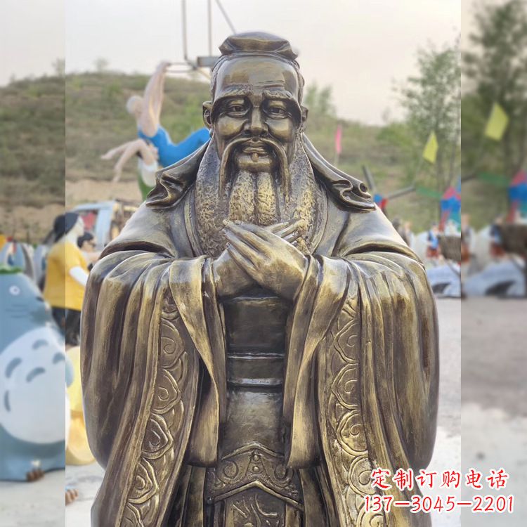 烟台中领雕塑贵族——伟大的孔子雕塑