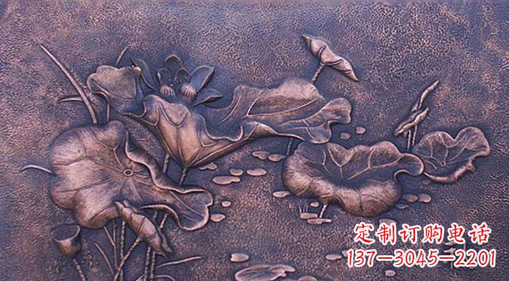 烟台锻铜荷花雕塑