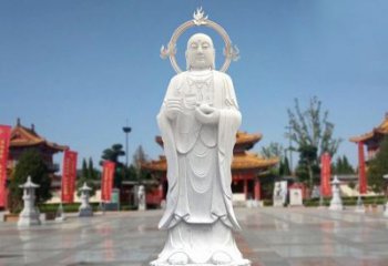 烟台大理石地藏菩萨雕塑象征佛法的传承