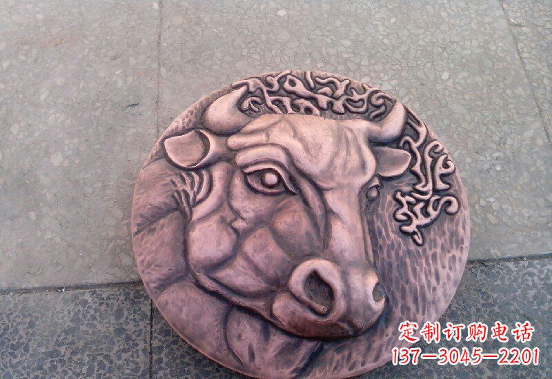 烟台锻铜十二生肖兽首浮雕