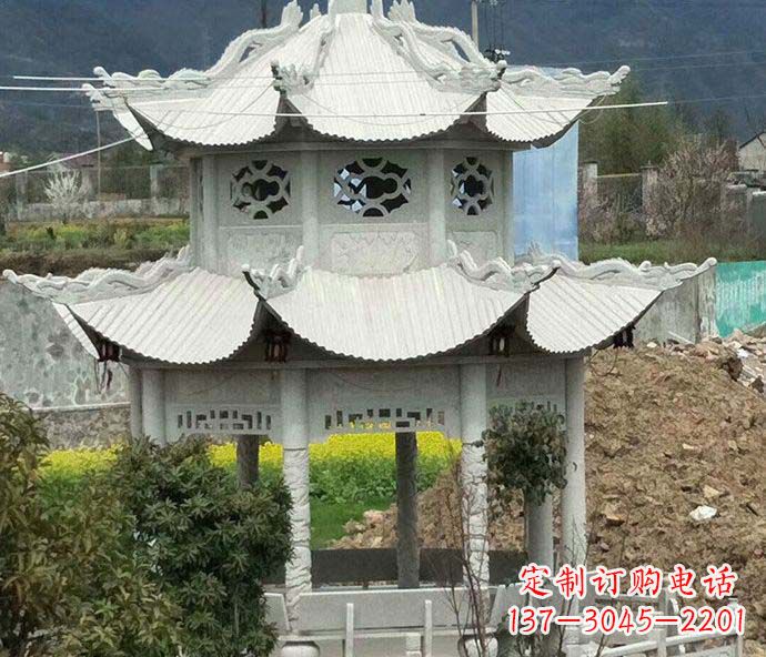 烟台古典凉亭石雕