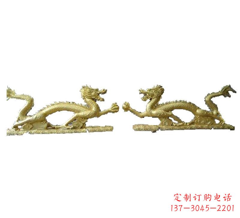烟台二龙戏珠铸铜雕塑