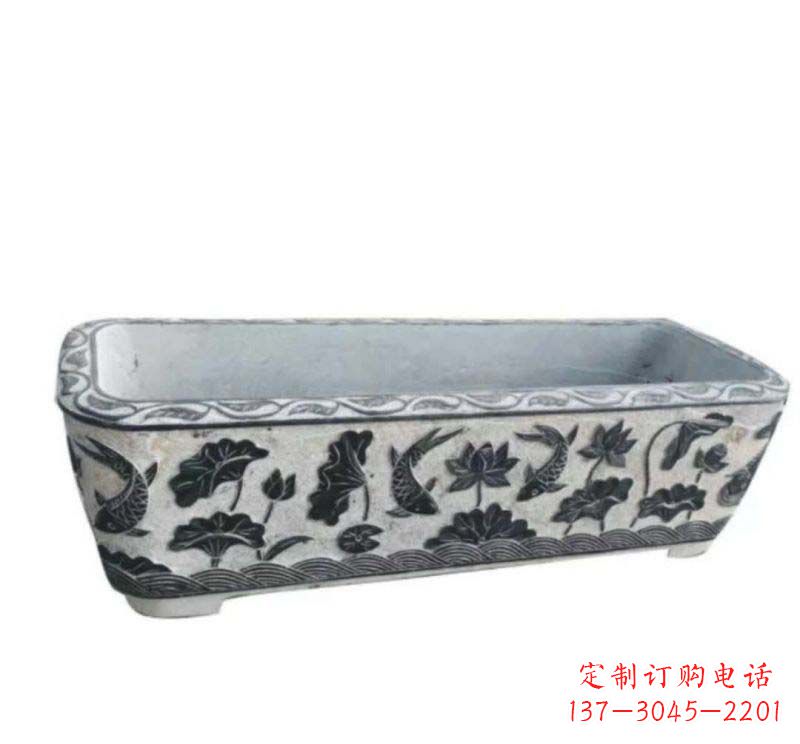 烟台精美水缸石雕