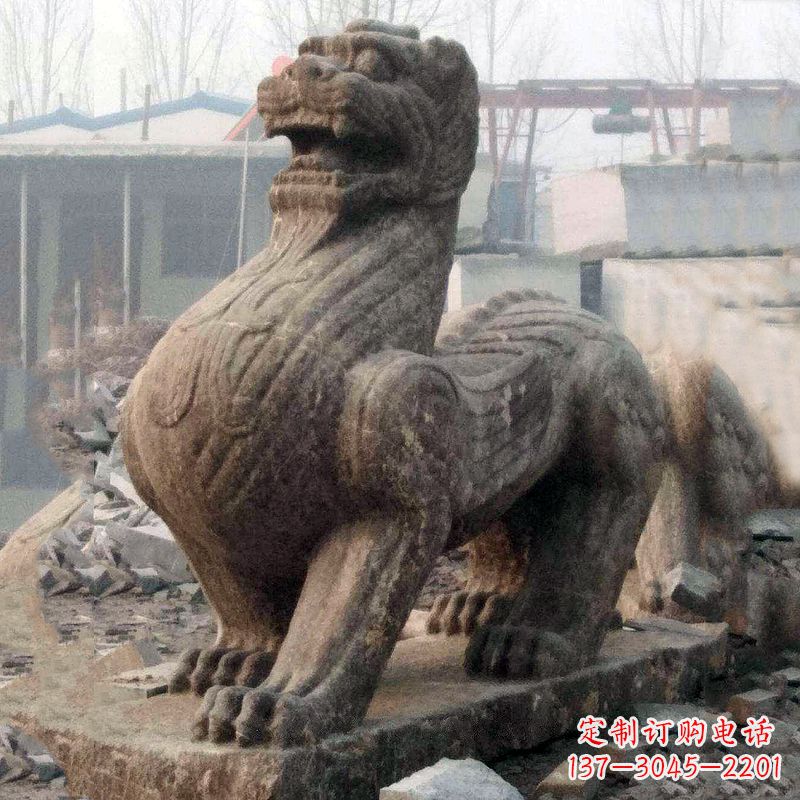 烟台仿古狴犴青石雕塑