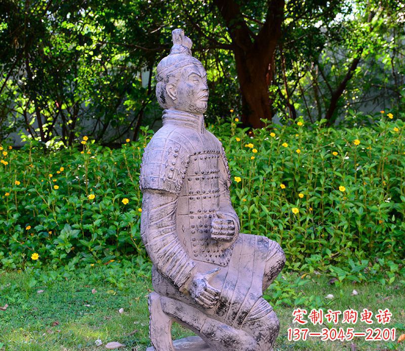 烟台仿古兵马俑公园景观石雕