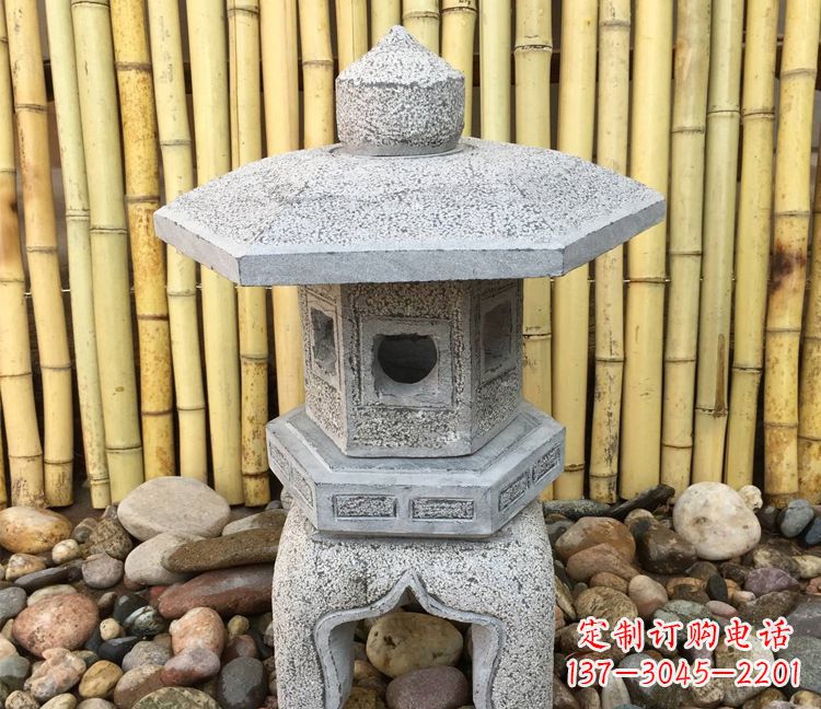 烟台精美仿古灯笼石雕
