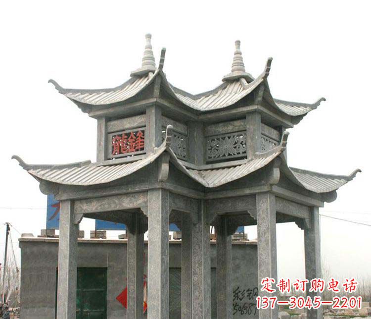 烟台仿古凉亭石雕艺术品