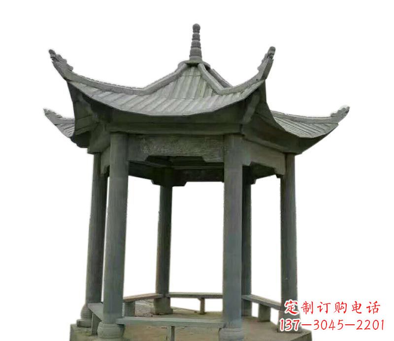 烟台仿古石雕凉亭