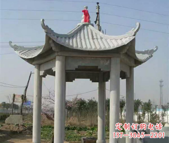烟台典雅的仿古凉亭石雕