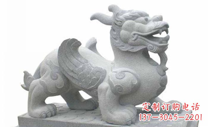 烟台古老貔貅雕塑,带您重拾传统神兽石雕之美