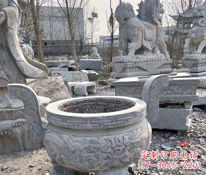 烟台仿古精美石雕香炉