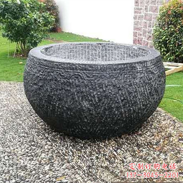 烟台仿古石雕水缸
