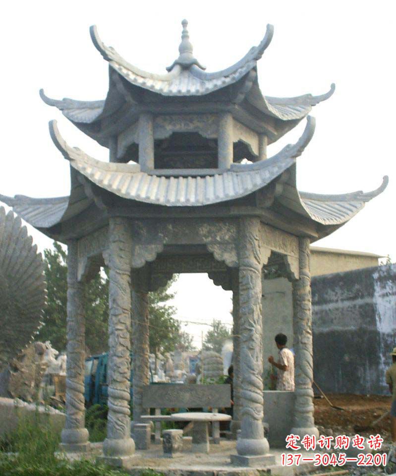烟台仿古石凉亭石雕