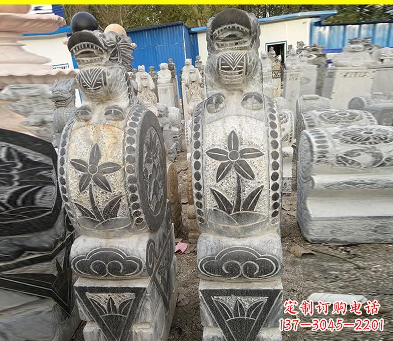 烟台仿古石门墩雕塑