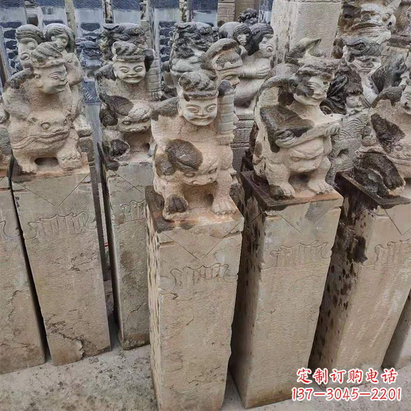 烟台仿古拴马柱