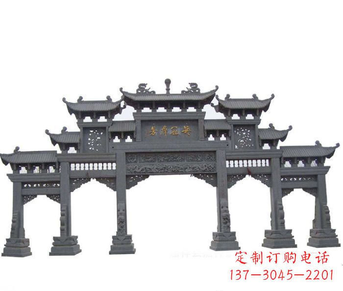 烟台产品名称仿古牌坊石雕