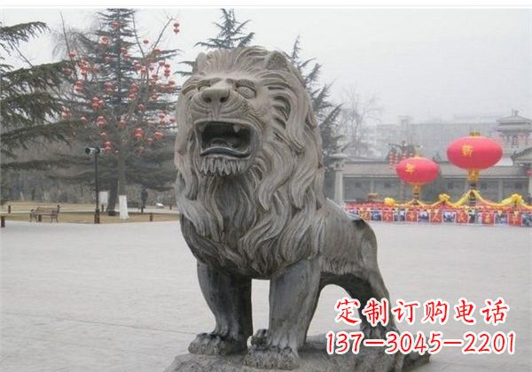 烟台欧式古典石雕狮子
