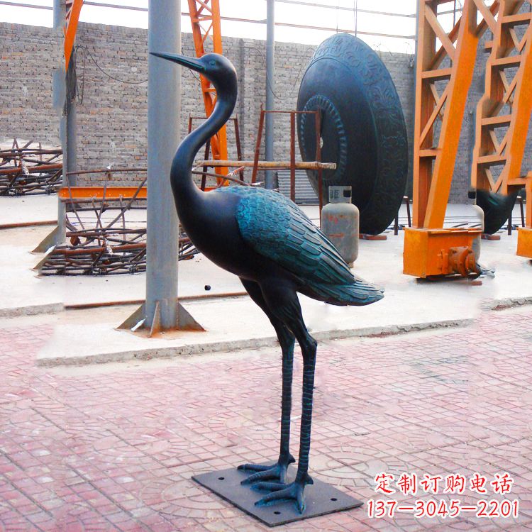 烟台仿古仙鹤雕塑