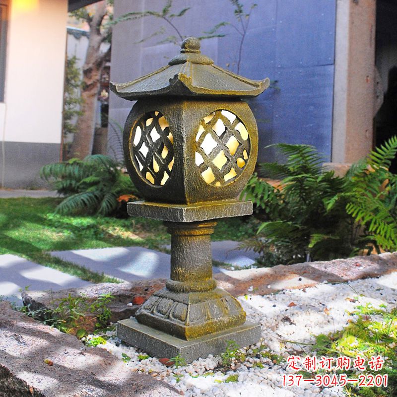 烟台仿古庭院石雕灯笼,精美雕刻点亮家园