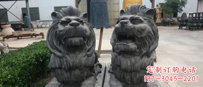 烟台玻璃钢狮子雕塑
