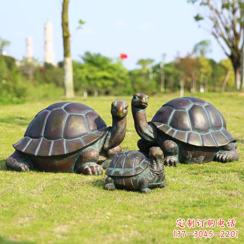 烟台仿铜做工精美的乌龟雕塑摆件