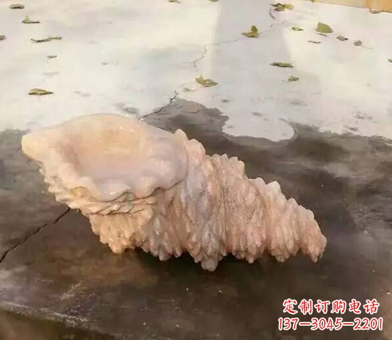 烟台仿真海螺石雕