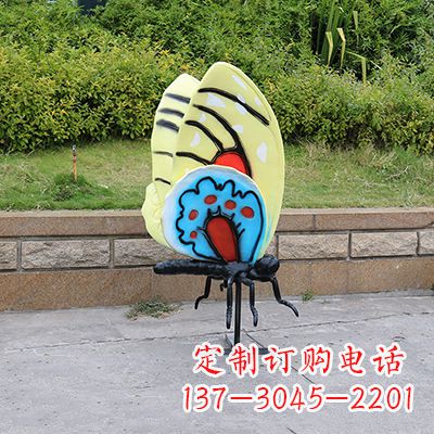 烟台仿真蝴蝶_大号黄色款116x75x160