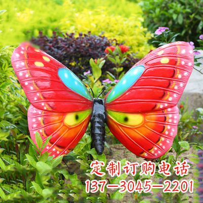 烟台仿真蝴蝶_红色款35x65x42