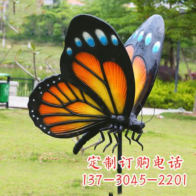 烟台仿真蝴蝶_黄色款款105x78x110
