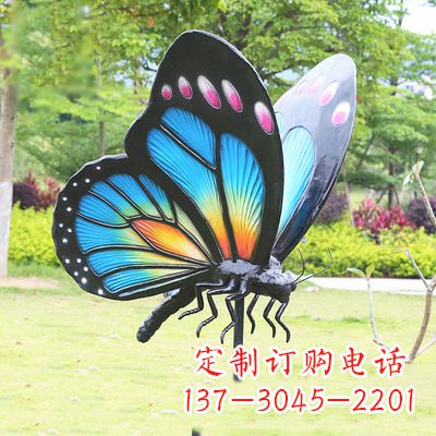 烟台仿真蝴蝶_蓝色款105x78x110