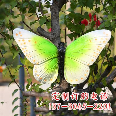 烟台仿真蝴蝶_浅绿色款40x42x13