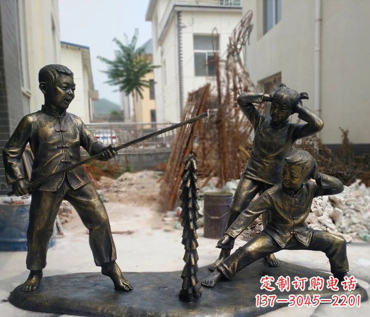 烟台精美儿童铜雕,为孩子们带来欢乐